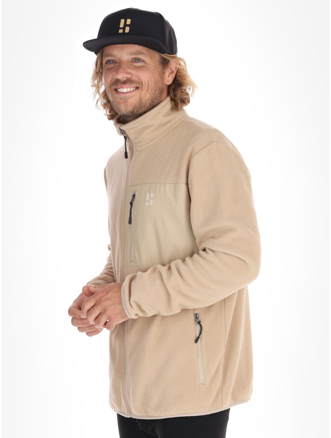 Poederbaas, Four Seasons Fleece jacket men Sand beige 