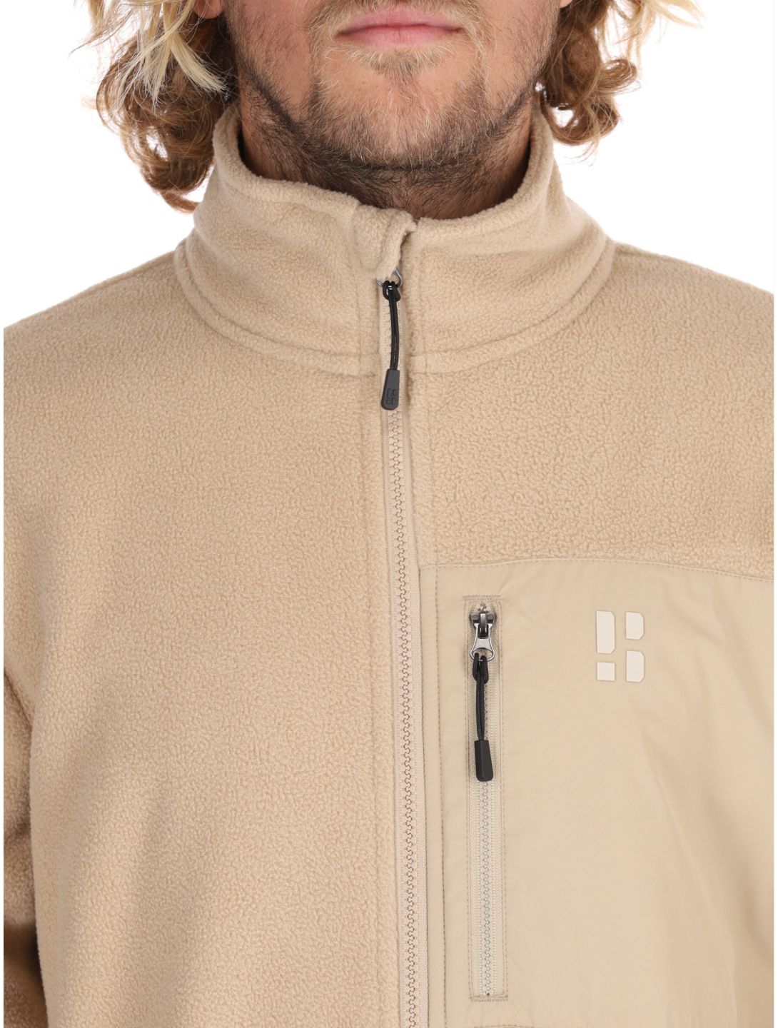 Poederbaas, Four Seasons Fleece jacket men Sand beige 