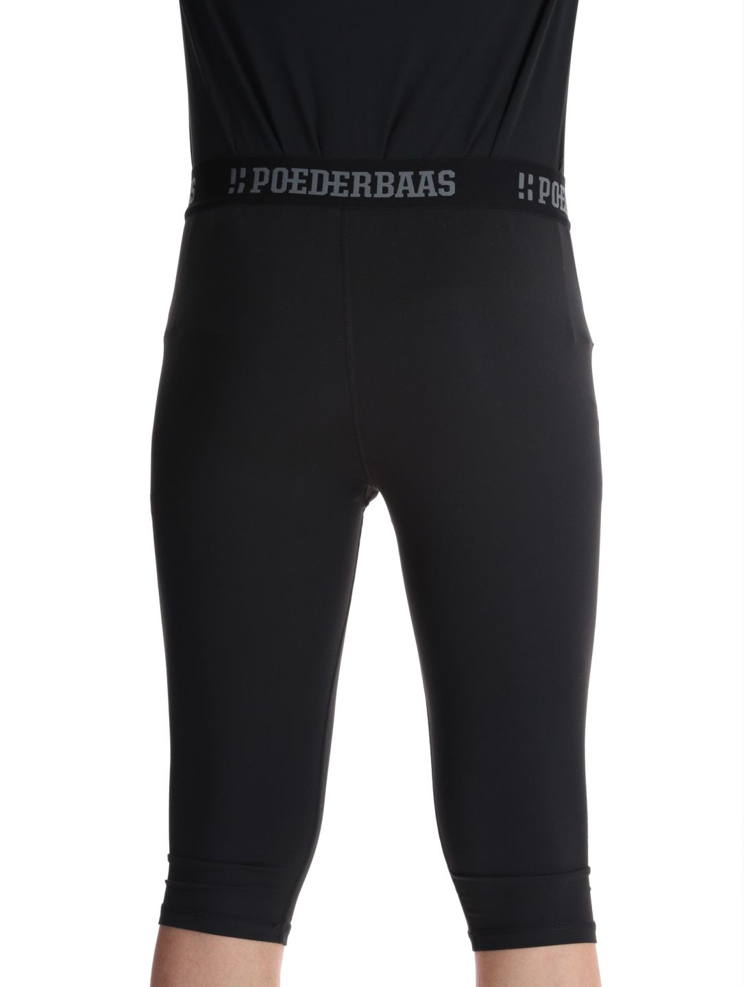 Poederbaas, Lightweight Baselayer 3/4 thermal pants men Black black 