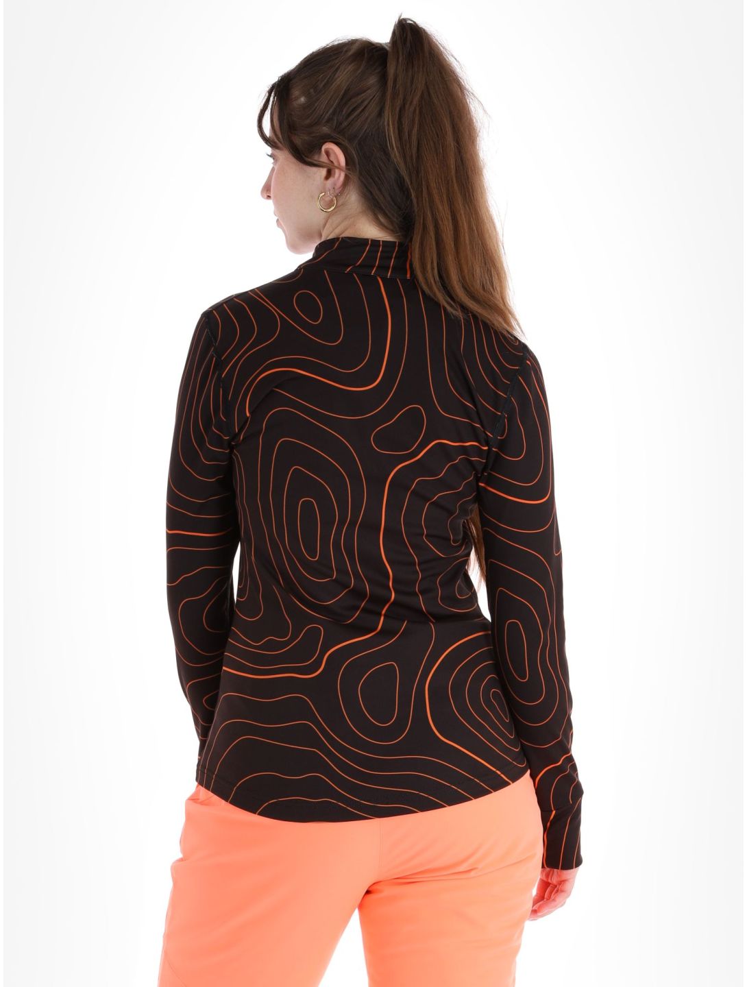 Poederbaas, Maps pullover women Black Orange black, orange 