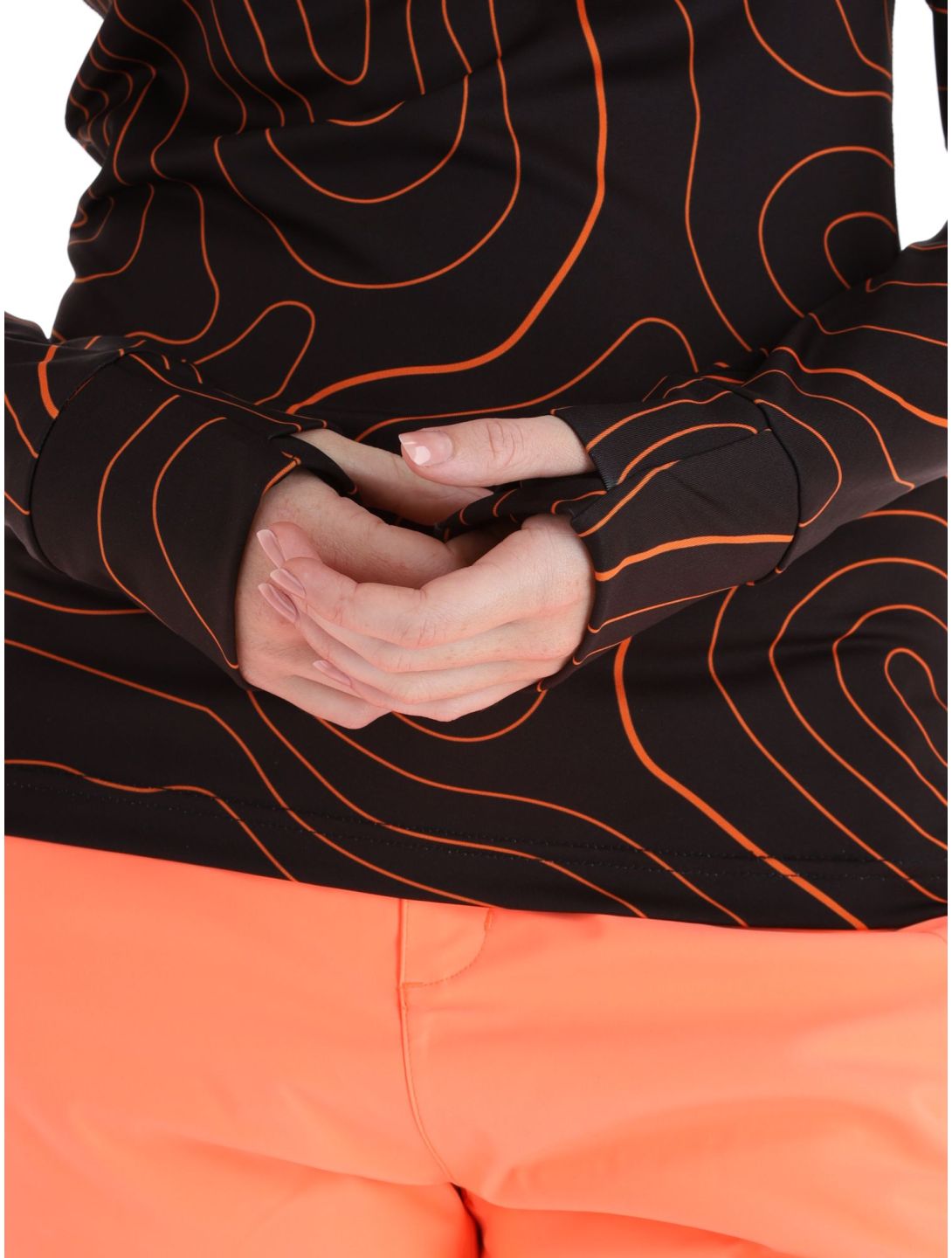 Poederbaas, Maps pullover women Black Orange black, orange 