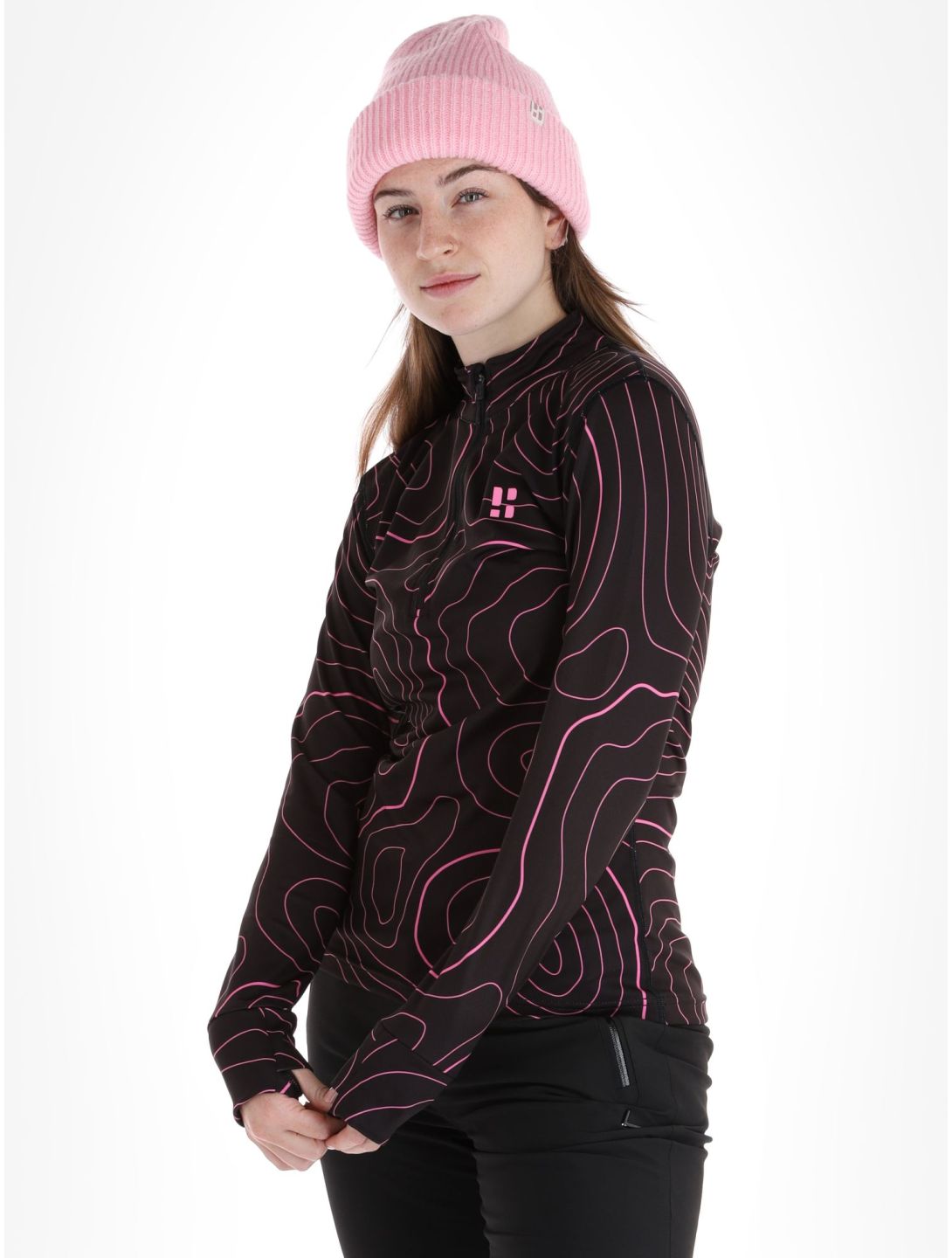 Poederbaas, Maps pullover women Black Pink black, pink 