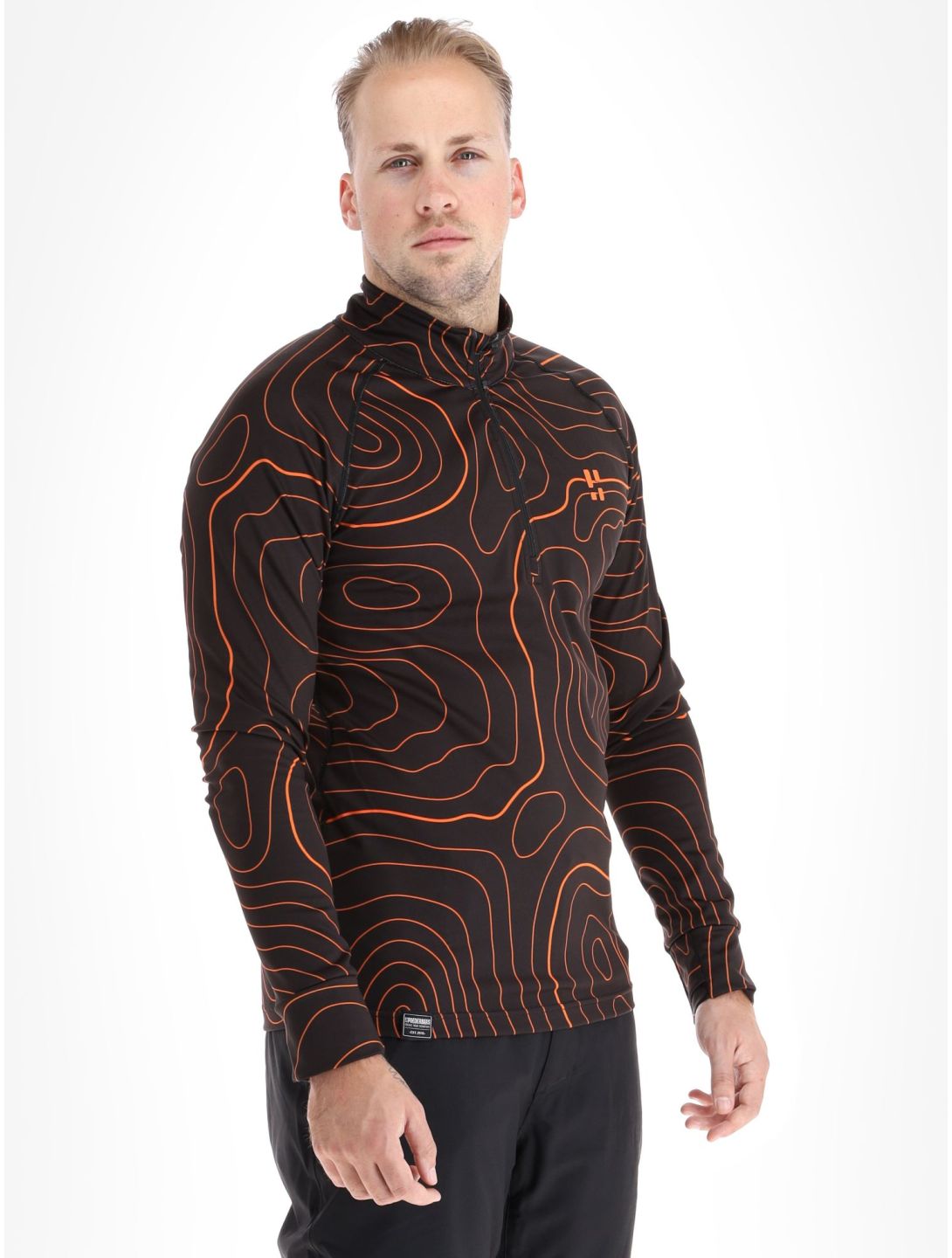 Poederbaas, Maps pullover men Black Orange black, orange 