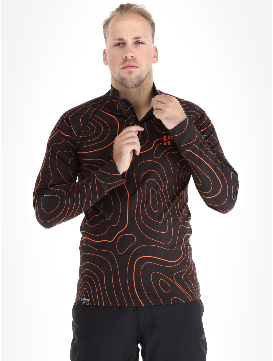 Poederbaas, Maps pullover men Black Orange black, orange 