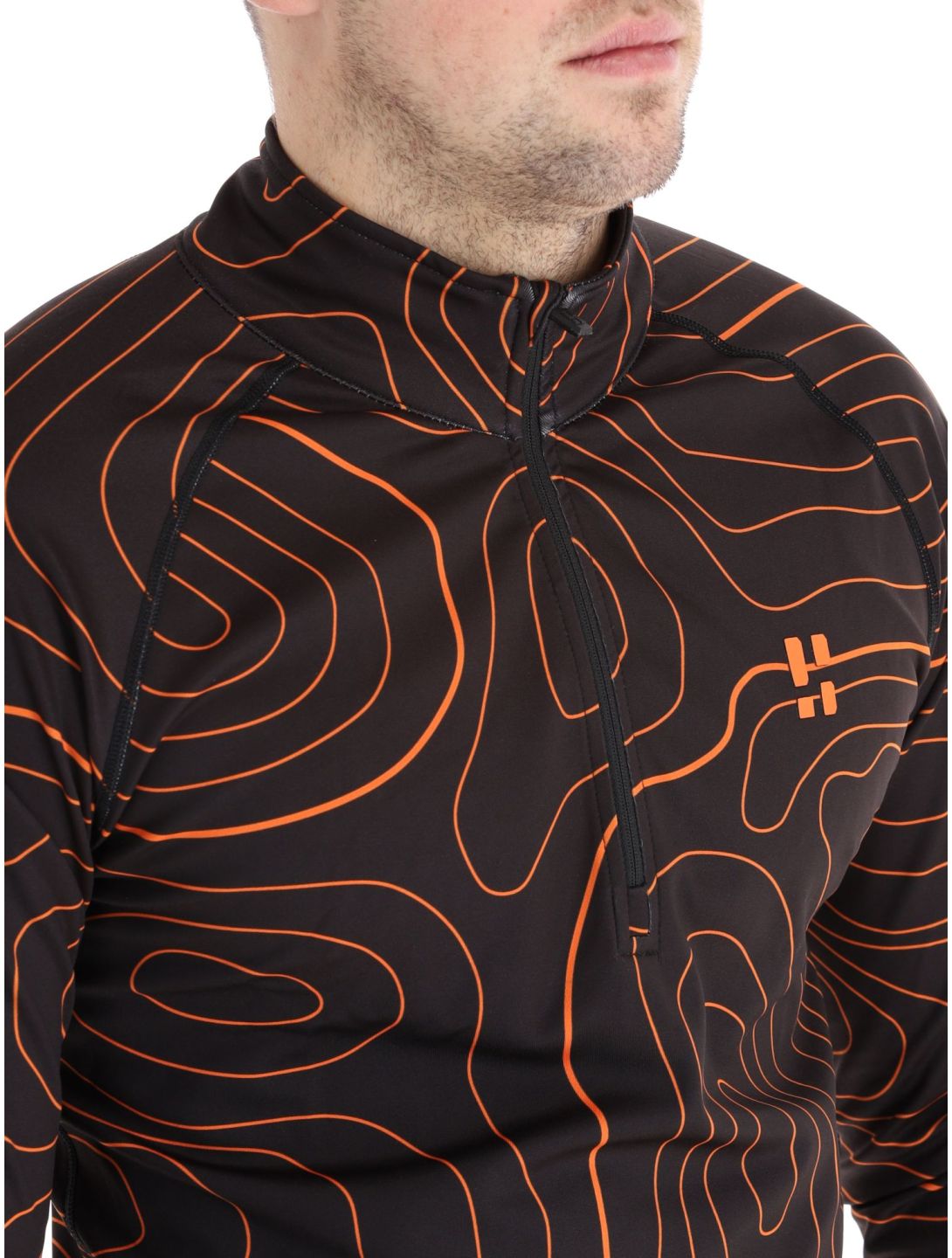 Poederbaas, Maps pullover men Black Orange black, orange 