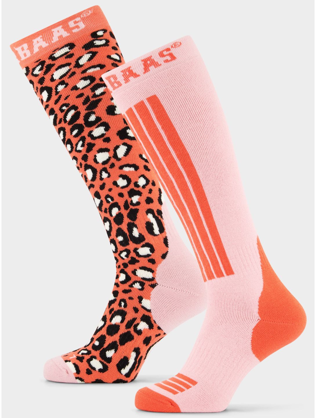 Poederbaas, Panther Ski Socks 2-pack ski socks 2-pack unisex Orange Multi multicolor, orange 