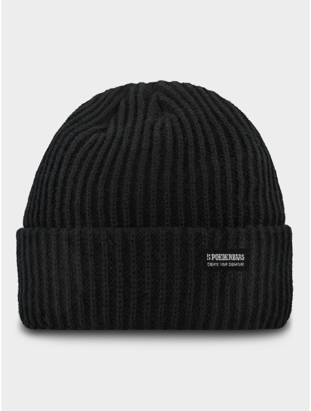 Poederbaas, Royal Rib Beanie beanie unisex Black black 