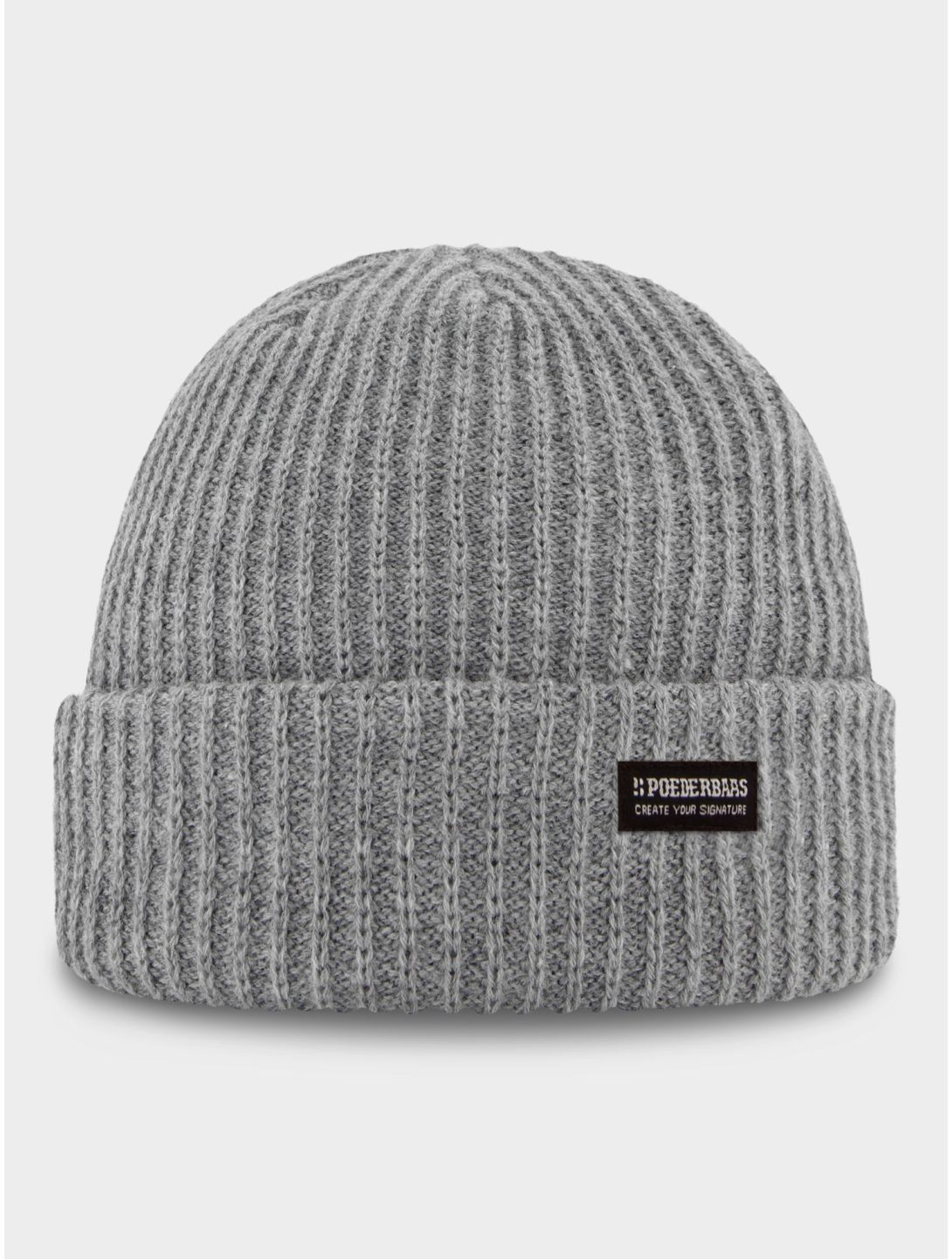 Poederbaas, Royal Rib Beanie beanie unisex Grey grey 