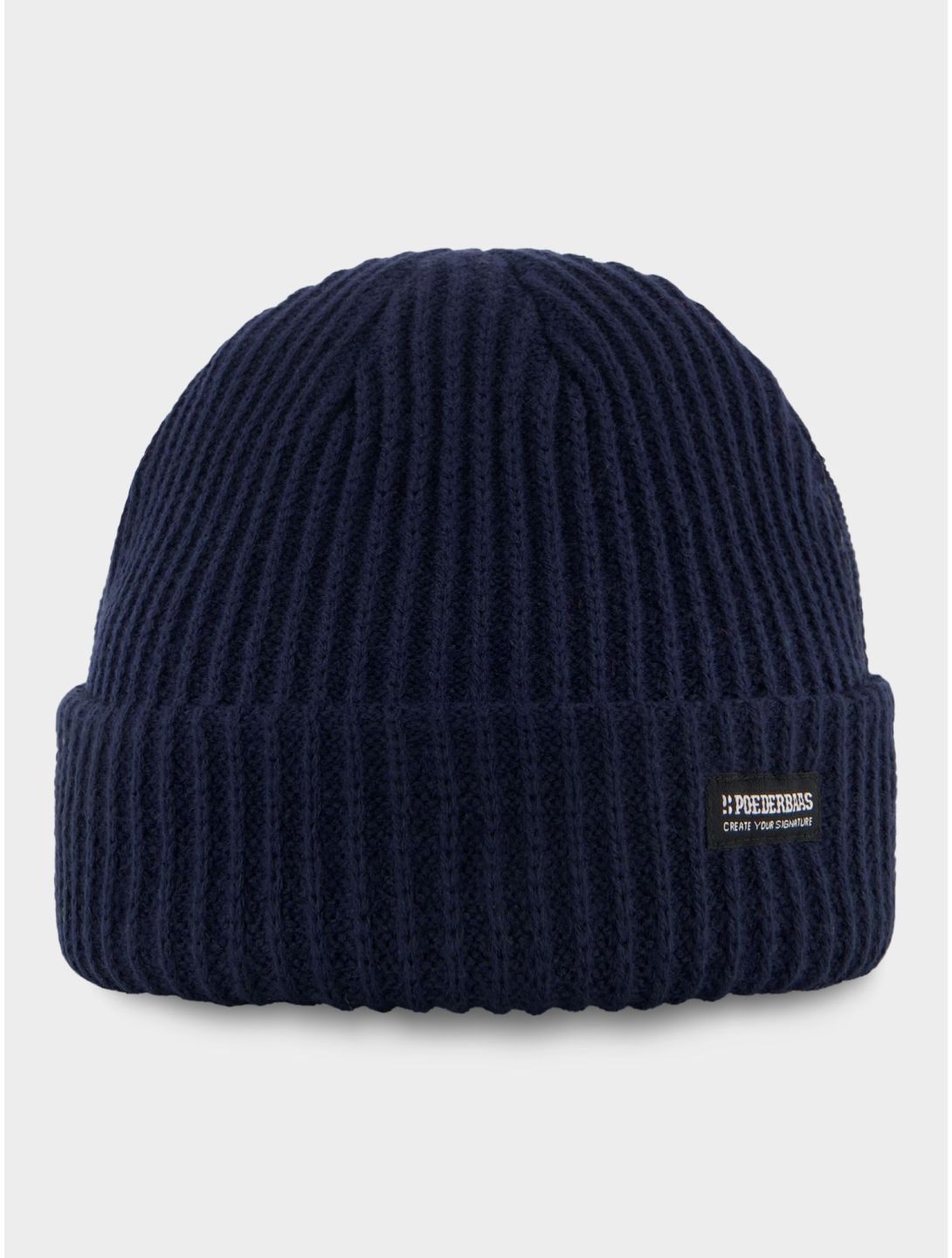 Poederbaas, Royal Rib Beanie beanie unisex Navy blue 