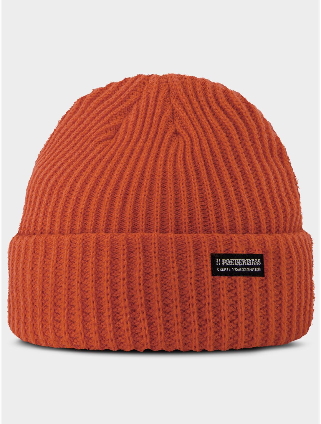 Poederbaas, Royal Rib Beanie beanie unisex Mandarin Red red 