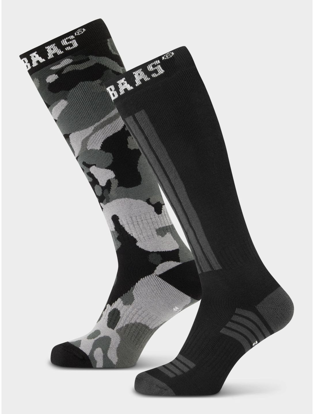 Poederbaas, Ski Socks 2-pack ski socks unisex Camo Black black 