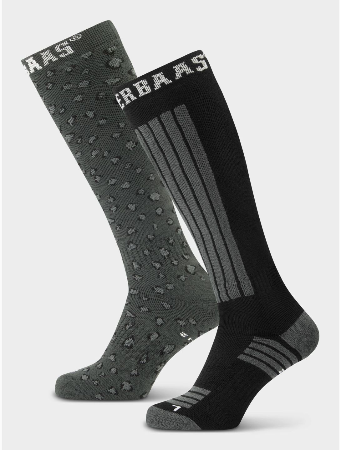 Poederbaas, Ski Socks 2-pack ski socks 2-pack unisex Panther Black black 