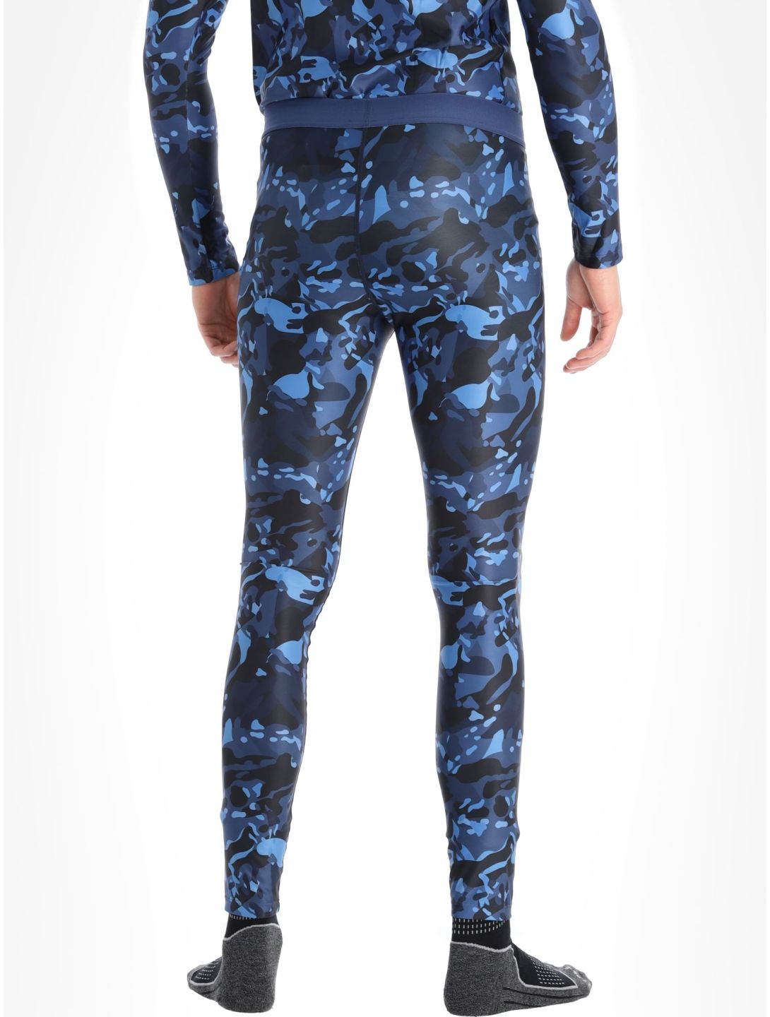 Poederbaas, Thermo Camo thermal pants men Navy blue 