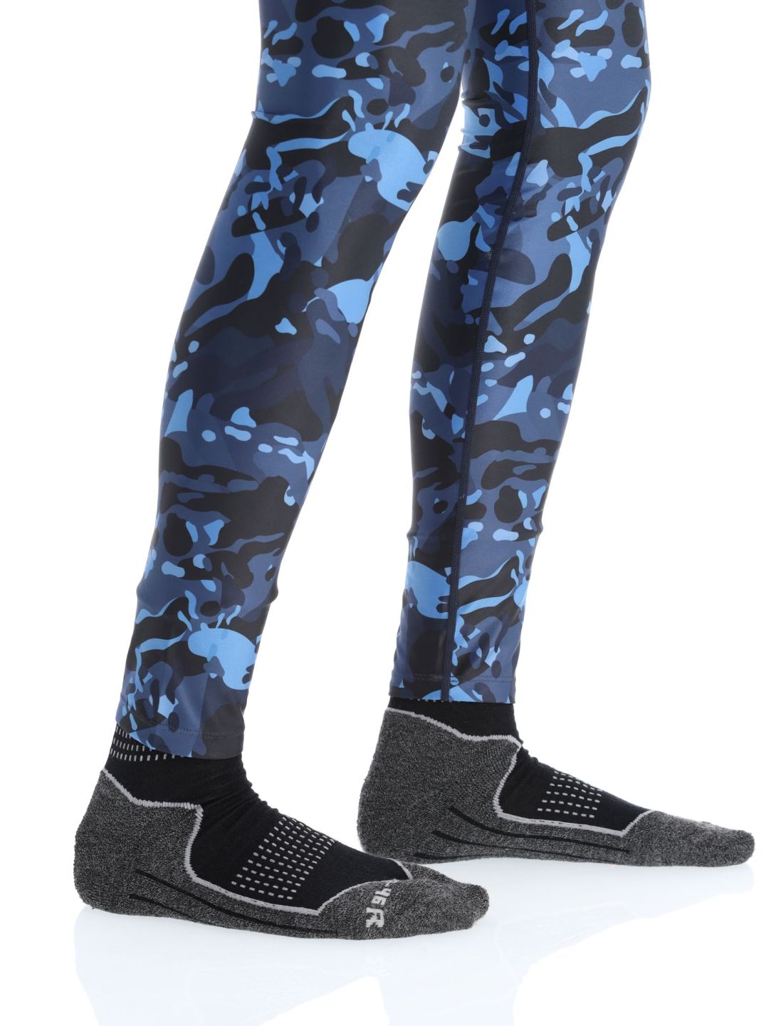 Poederbaas, Thermo Camo thermal pants men Navy blue 