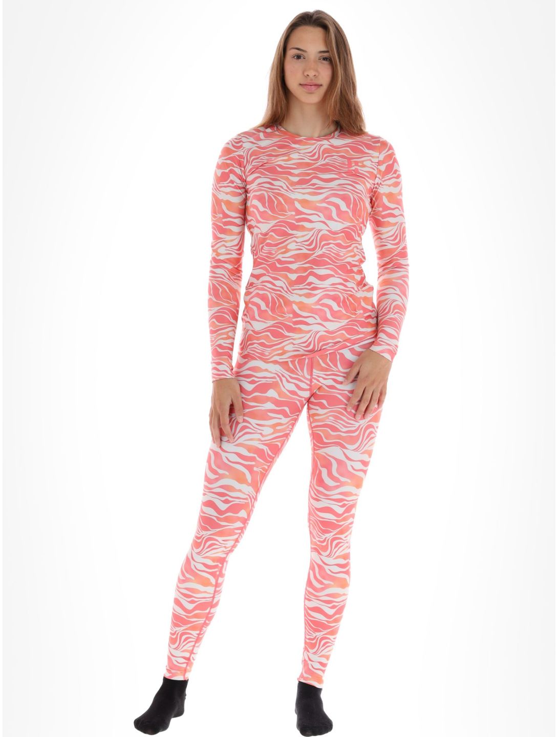 Poederbaas, Thermo Animal thermal shirt women Zebra Pink pink 