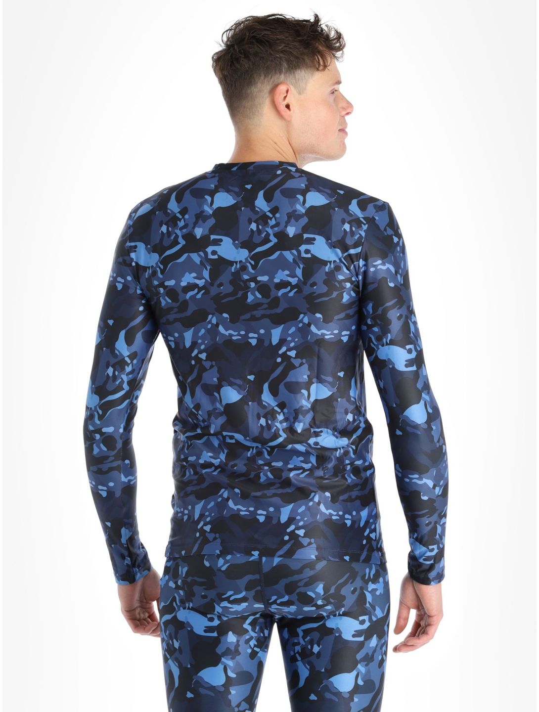 Poederbaas, Thermo Camo thermal shirt men Navy blue 