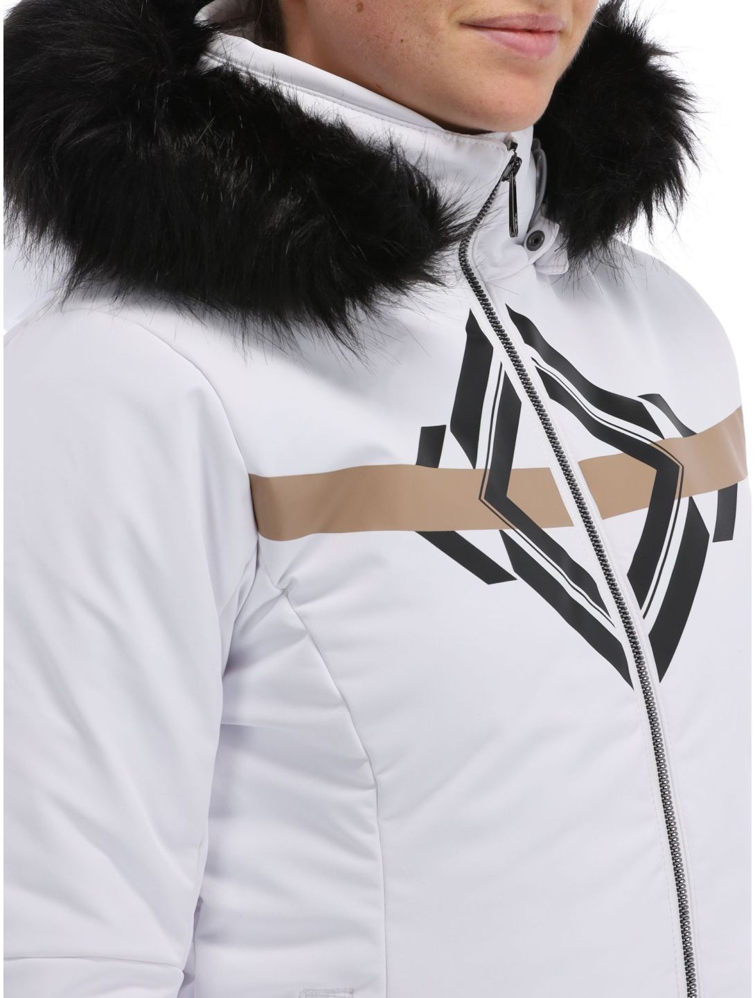 Poivre Blanc, Active Line W23-0800-WO/P ski jacket women Print White white 