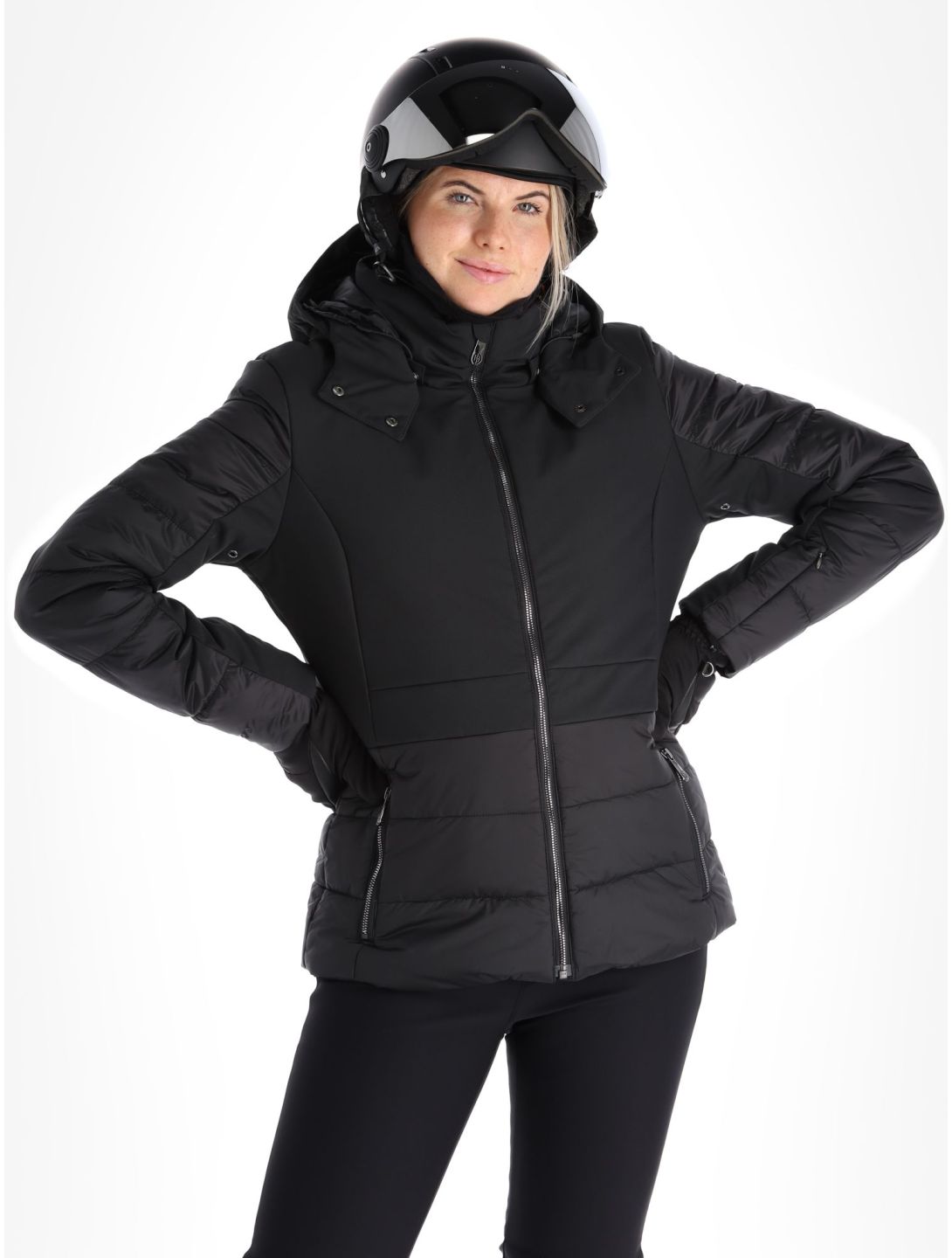 Poivre Blanc, Lifewear Line W23-0701-WO ski jacket women Black black 