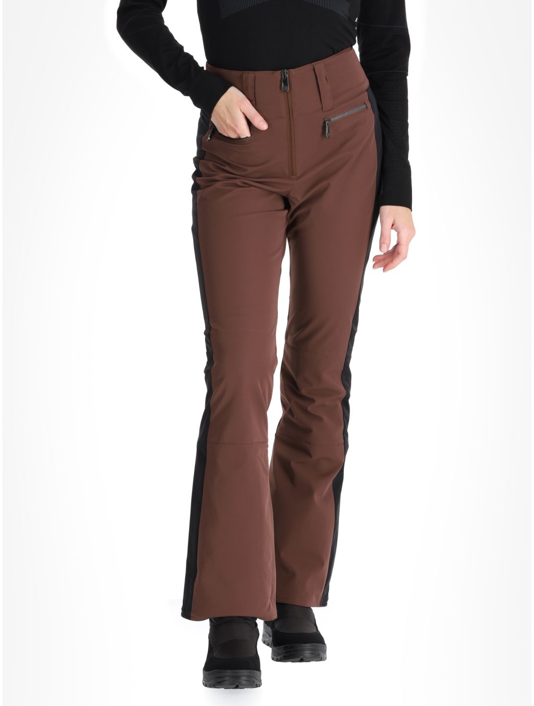 Poivre Blanc, Luxe Sport 24PBH0822/WO ski pants women Choco Brown / Black black, brown 