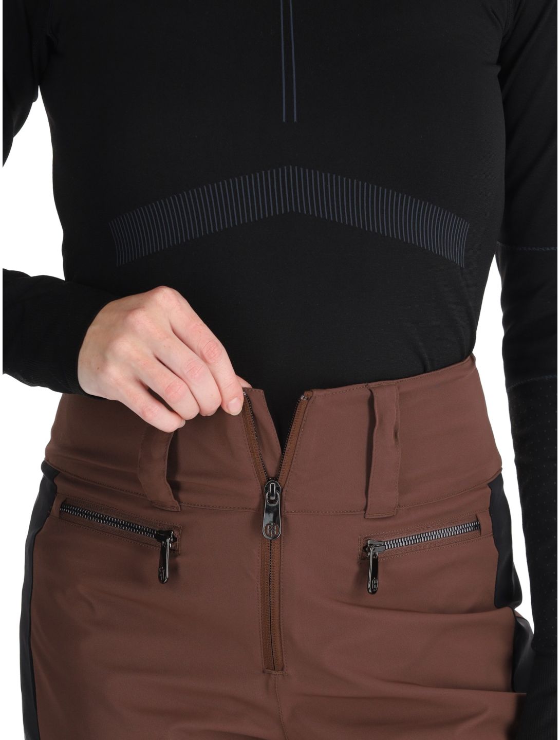 Poivre Blanc, Luxe Sport 24PBH0822/WO ski pants women Choco Brown / Black black, brown 