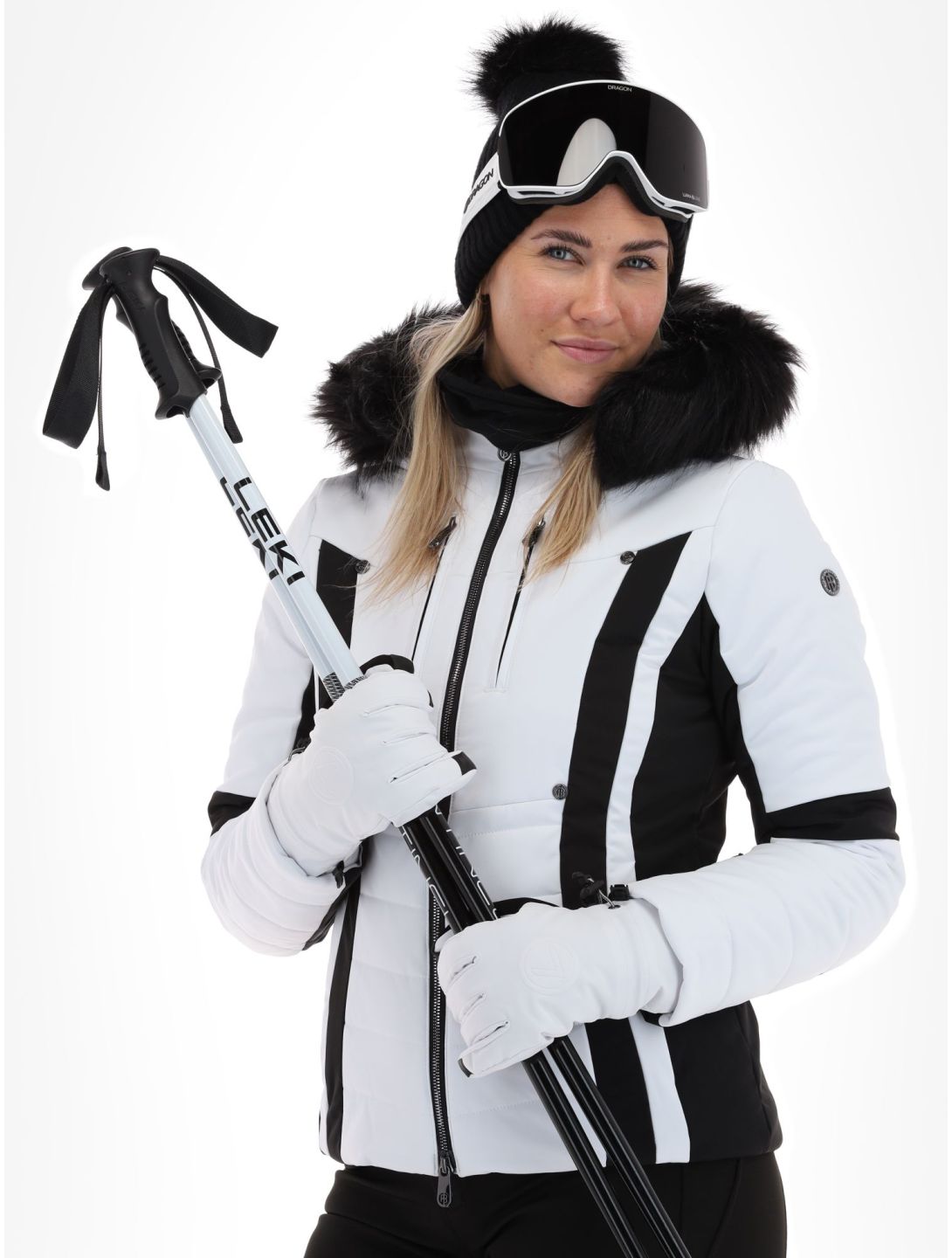 Poivre Blanc, Luxe Sport Line W23-0804-WO ski jacket women White / Black black, white 