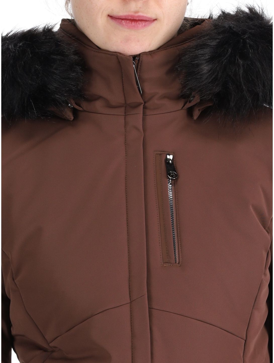 Poivre Blanc, Traditional 24PBH0802/WO ski jacket women Choco Brown brown 