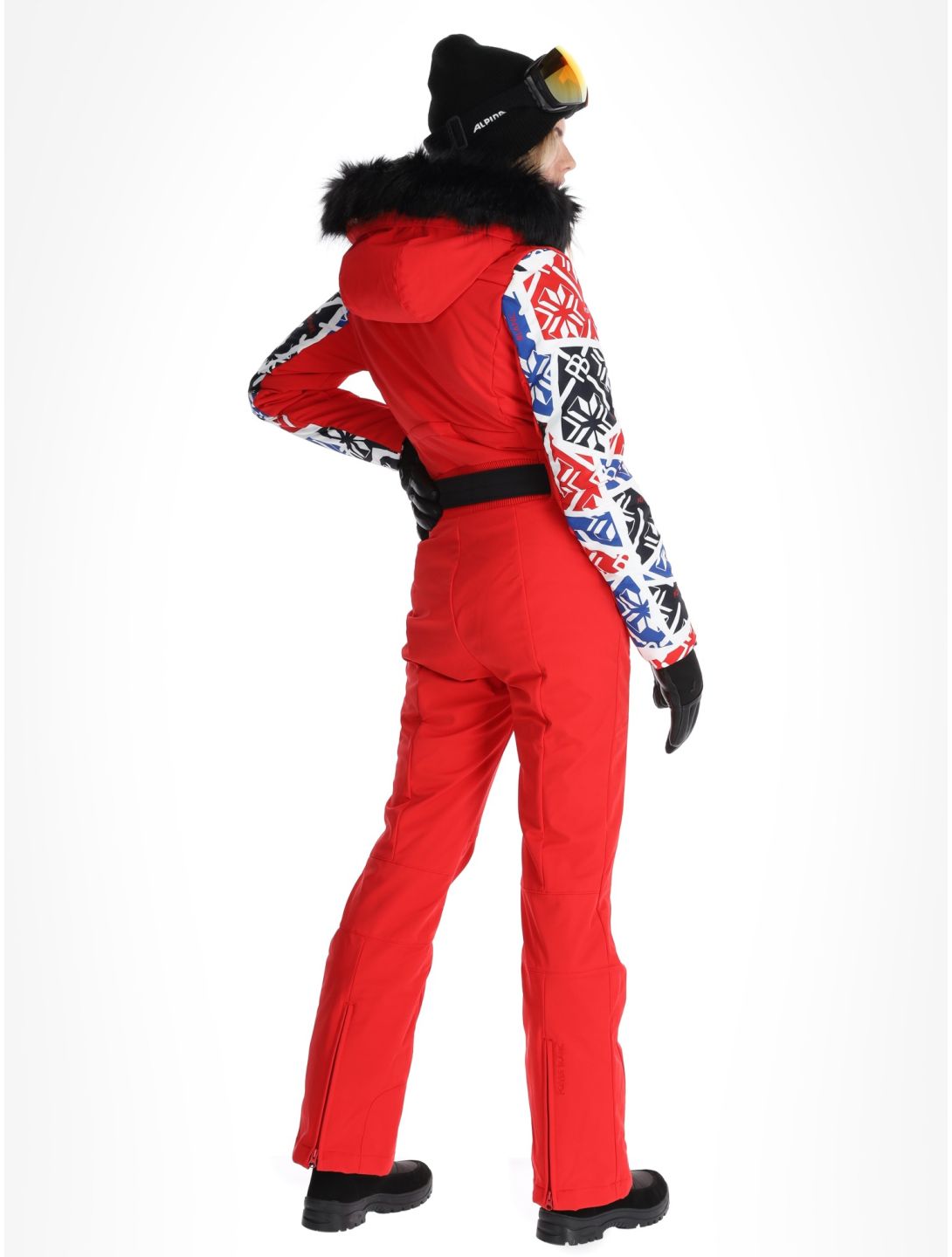 Poivre Blanc, Traditional 24PBH0831/WO/P ski suit women Print Scarlet Red red 