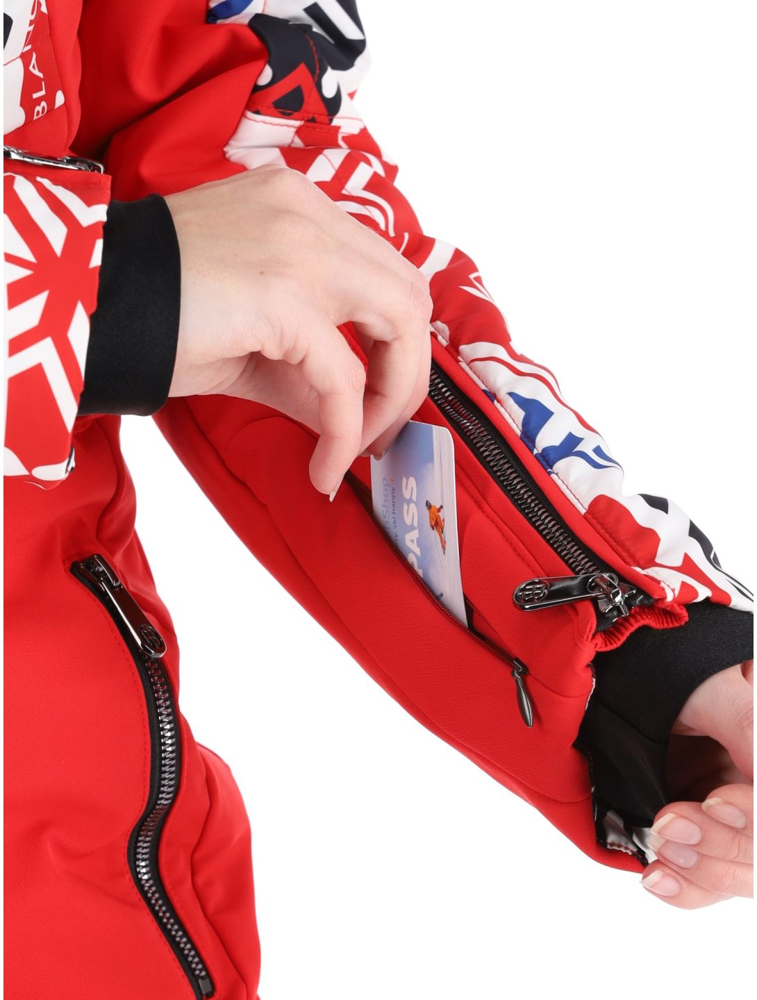 Poivre Blanc, Traditional 24PBH0831/WO/P ski suit women Print Scarlet Red red 