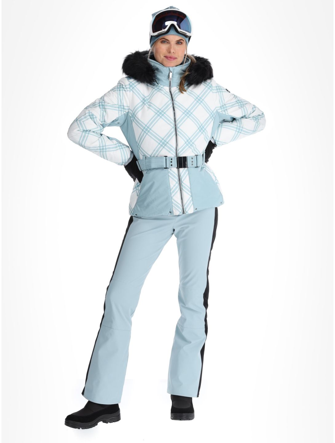 Poivre Blanc, Traditional 24PBH1003/WO/C ski jacket women Cross Aloe Blue blue, white 