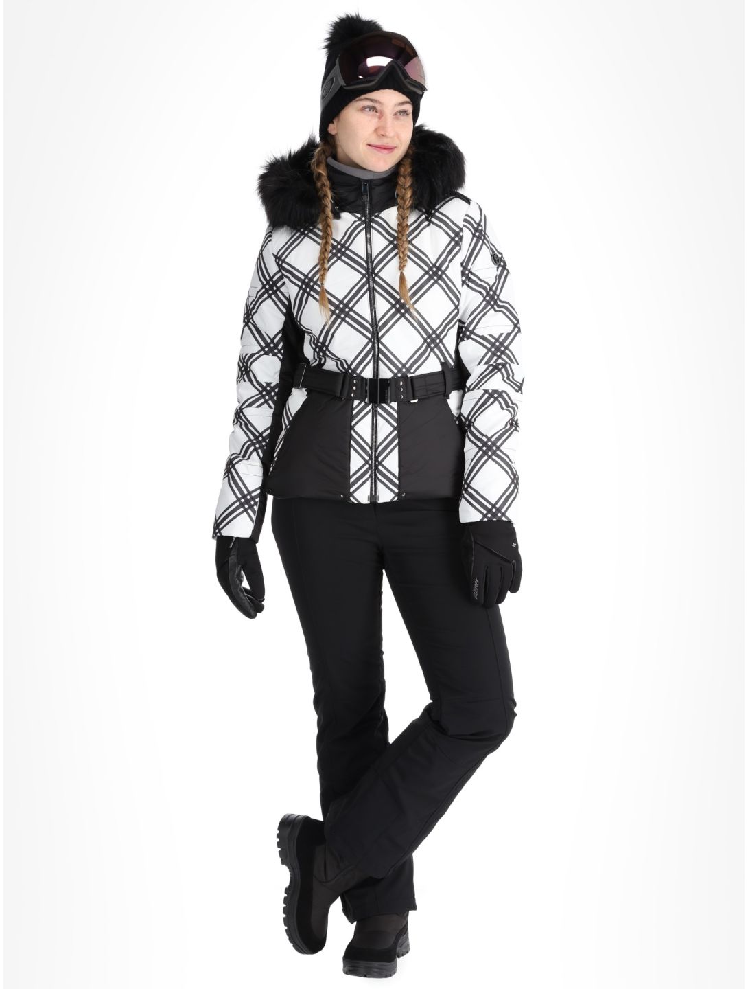 Poivre Blanc, Traditional 24PBH1003/WO/C ski jacket women Cross Black black, white 