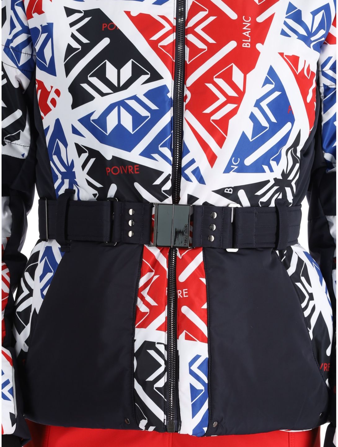 Poivre Blanc, Traditional 24PBH1003/WO/P ski jacket women Print Scarlet Red blue, red, white 