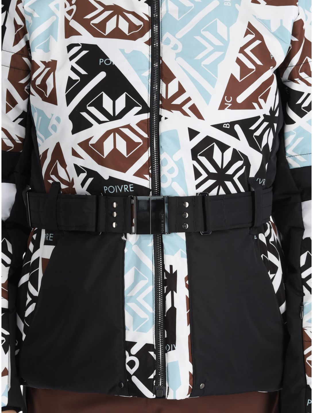 Poivre Blanc, Traditional 24PBH1003/WO/P ski jacket women Print Black black, white 