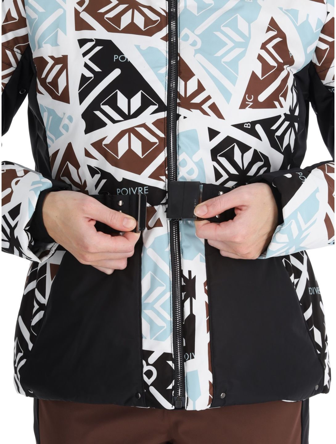 Poivre Blanc, Traditional 24PBH1003/WO/P ski jacket women Print Black black, white 