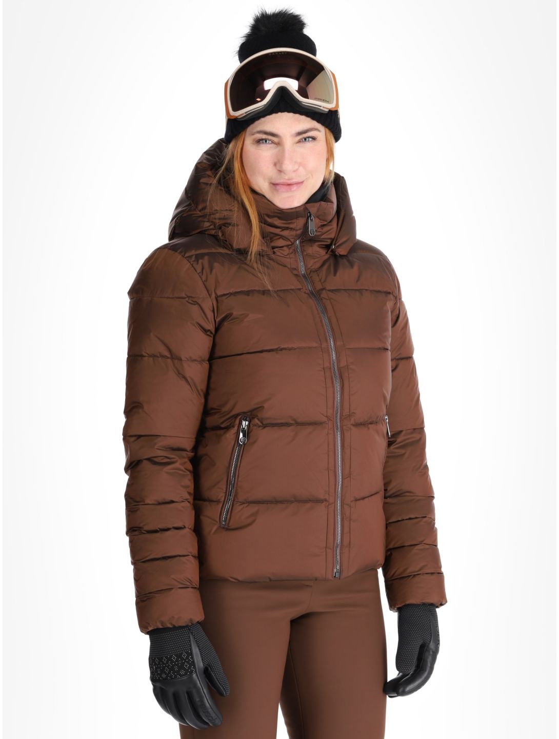 Poivre Blanc, Traditional 24PBH1201/WO ski jacket women Choco Brown brown 