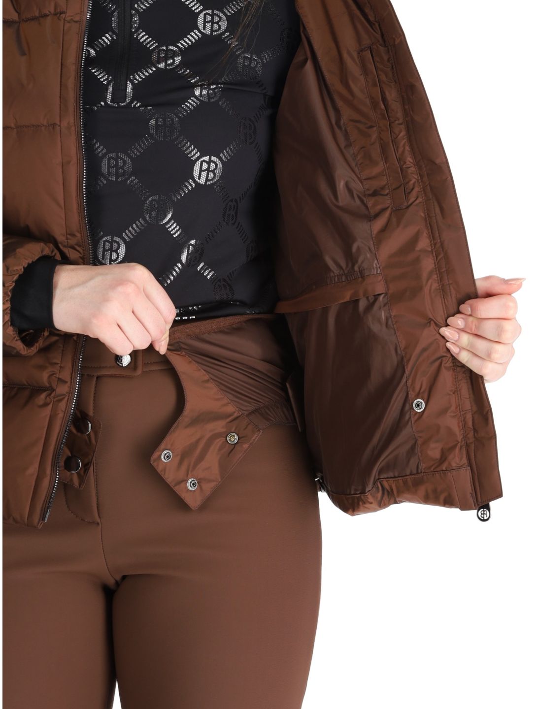 Poivre Blanc, Traditional 24PBH1201/WO ski jacket women Choco Brown brown 