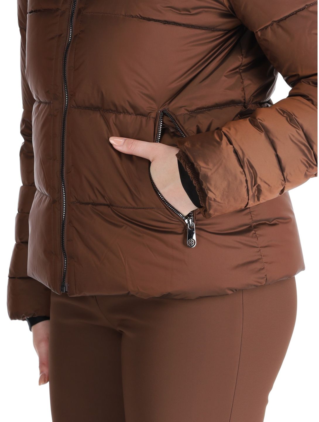 Poivre Blanc, Traditional 24PBH1201/WO ski jacket women Choco Brown brown 