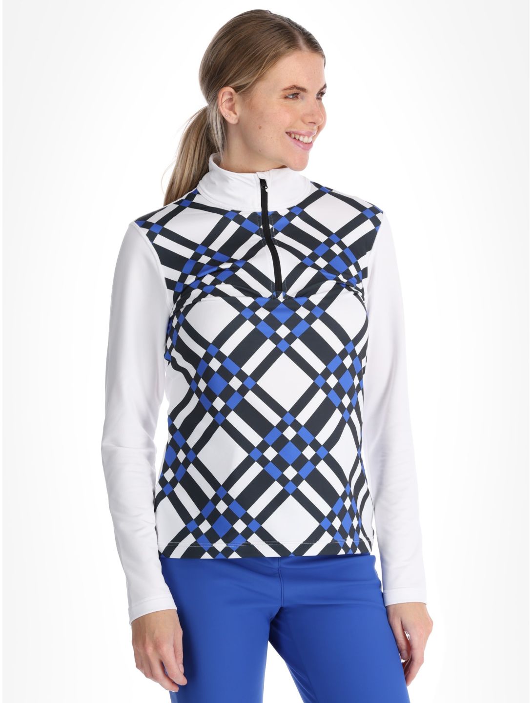 Poivre Blanc, Traditional 24PBH1940/WO/C pullover women Cross Acid Blue blue, white 