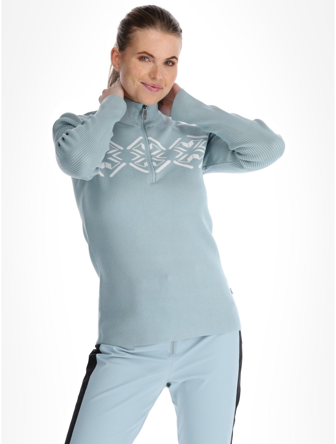 Poivre Blanc, Traditional 24PBH3540/WO pullover women Aloe Blue blue 