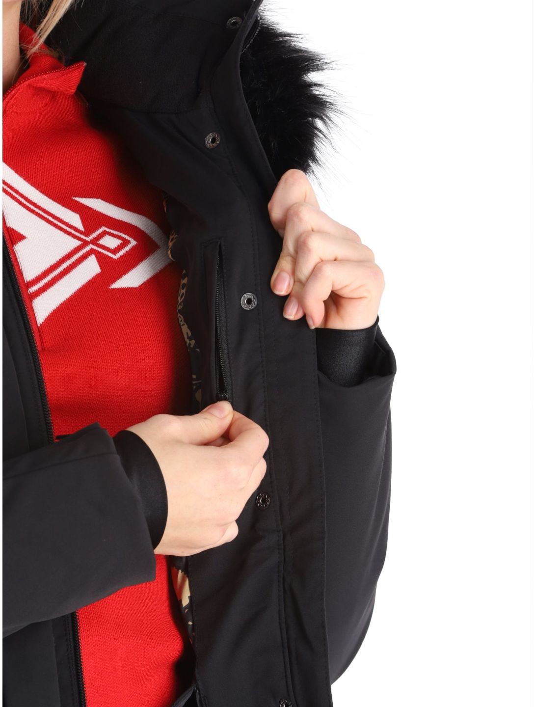 Poivre Blanc, Traditional Line W23-0801-WO ski jacket women Black black 