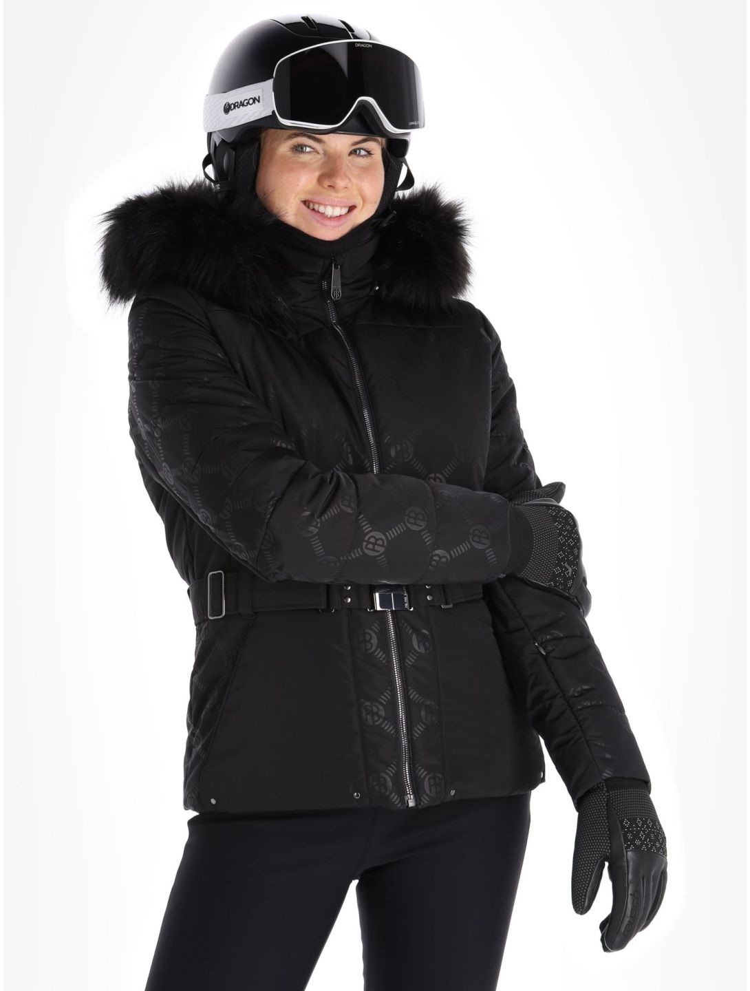 Poivre Blanc, Traditional Line W23-1003-WO/E ski jacket women Embossed Black black 