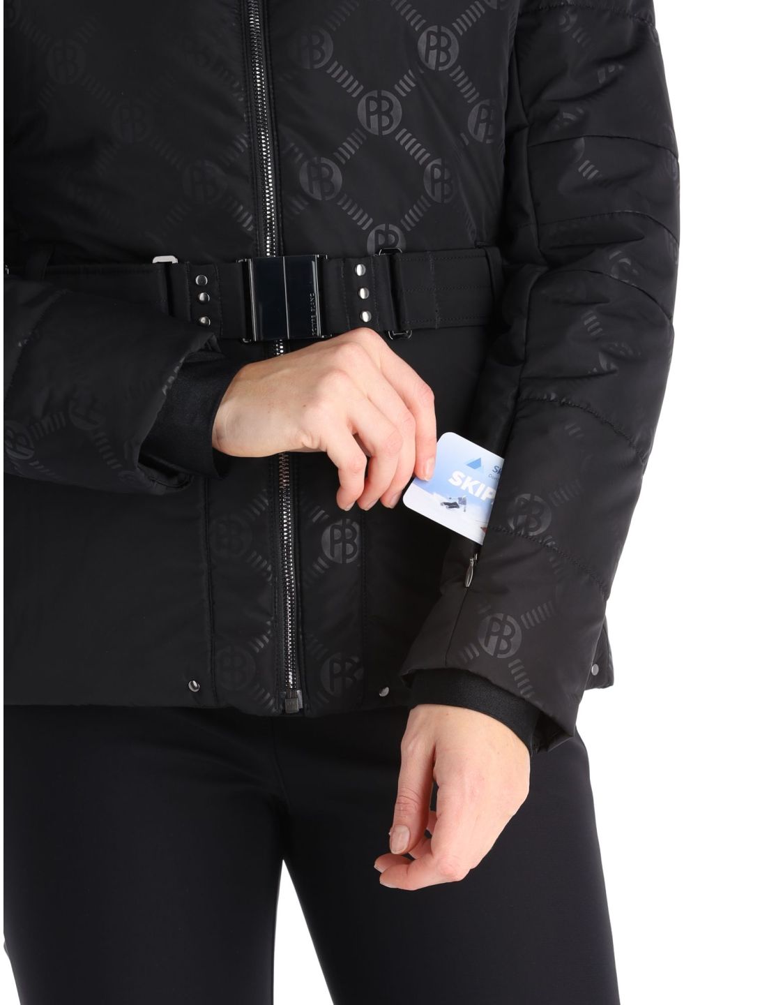 Poivre Blanc, Traditional Line W23-1003-WO/E ski jacket women Embossed Black black 