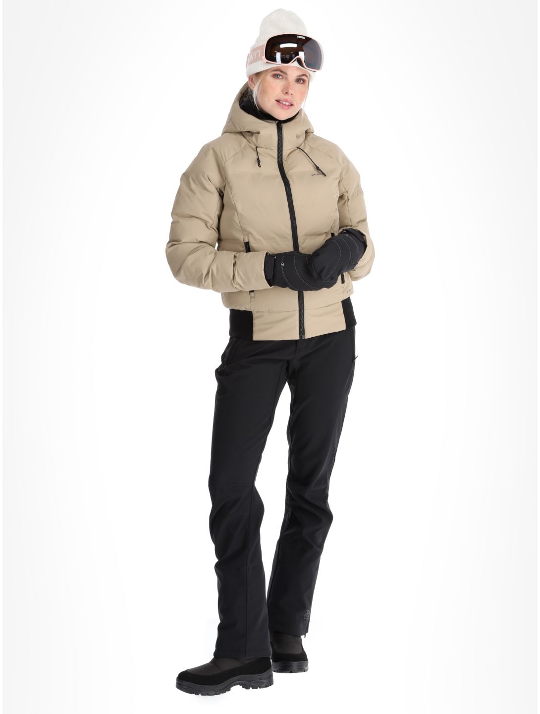 Protest, PRTALYSUMI ski jacket women Bamboo Beige beige 