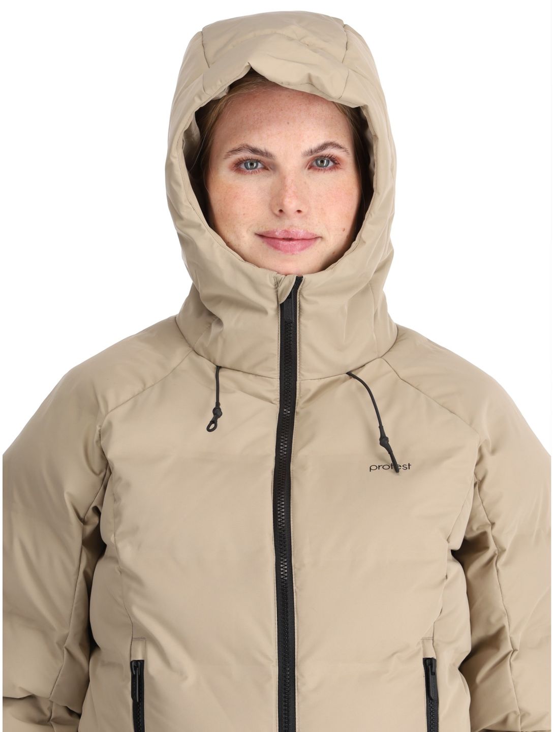 Protest, PRTALYSUMI ski jacket women Bamboo Beige beige 