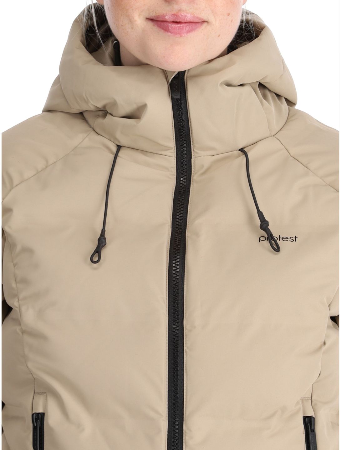 Protest, PRTALYSUMI ski jacket women Bamboo Beige beige 