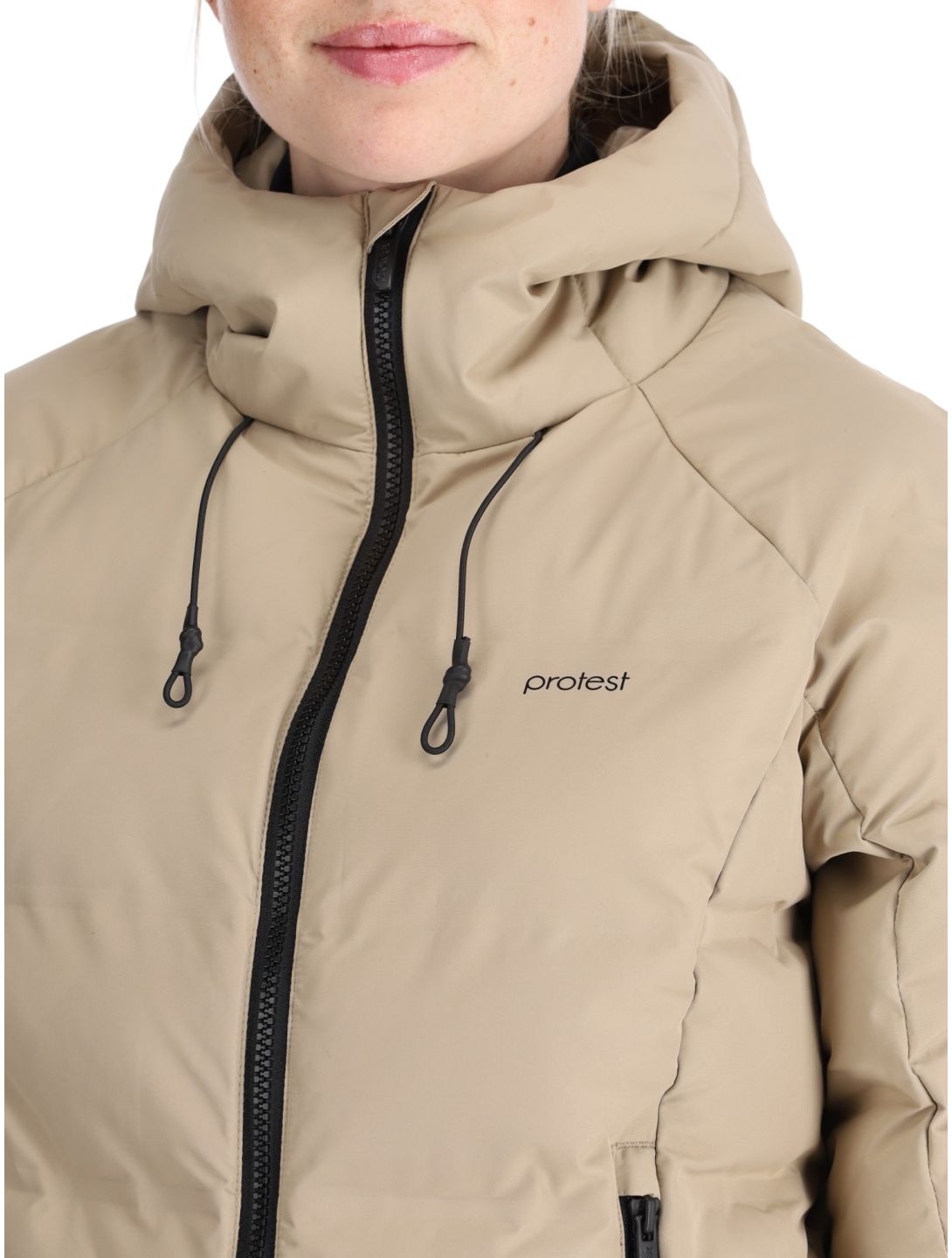 Protest, PRTALYSUMI ski jacket women Bamboo Beige beige 