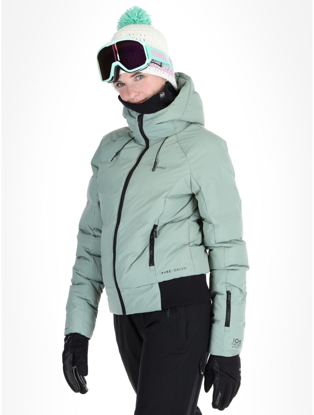 Protest, PRTALYSUMI ski jacket women Green Baygreen green 