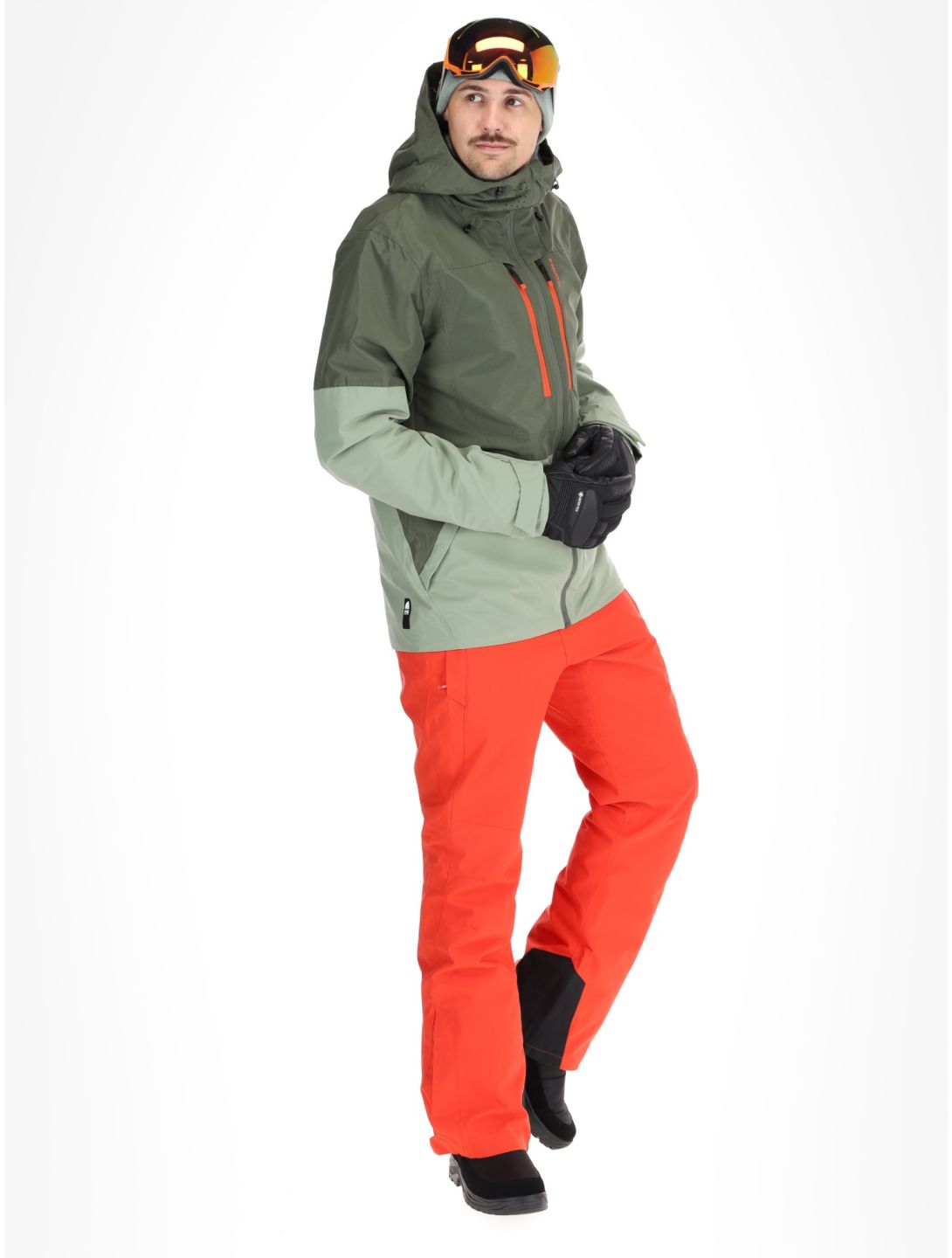 Protest, PRTBAKIE ski jacket men Thyme green 