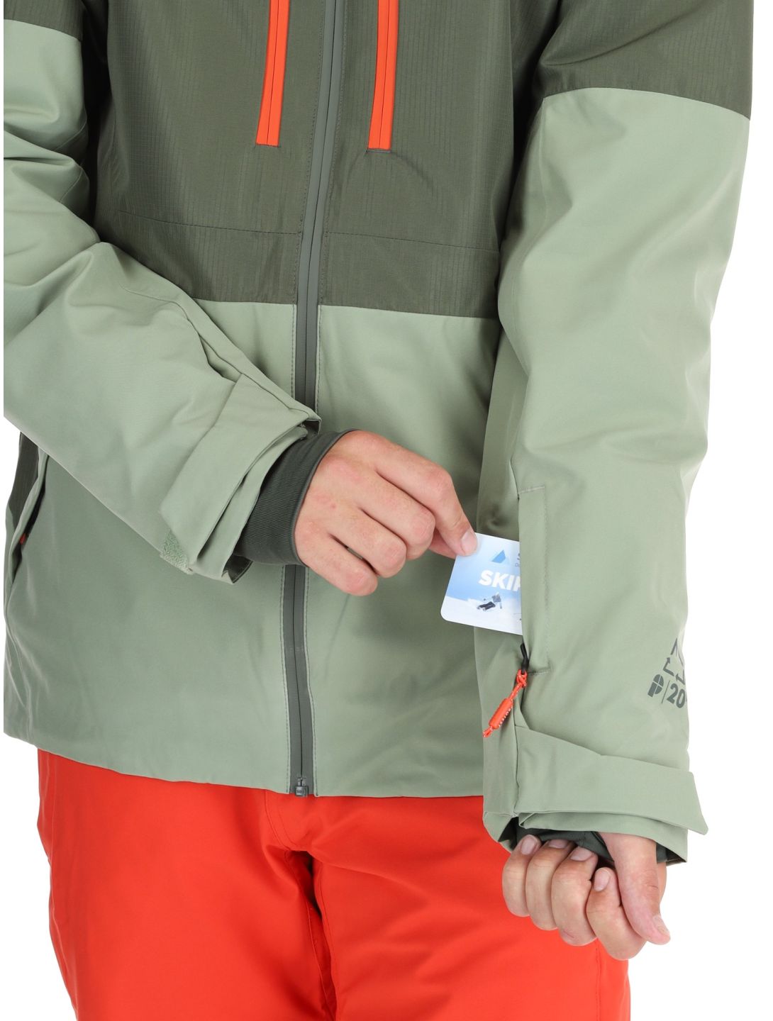 Protest, PRTBAKIE ski jacket men Thyme green 