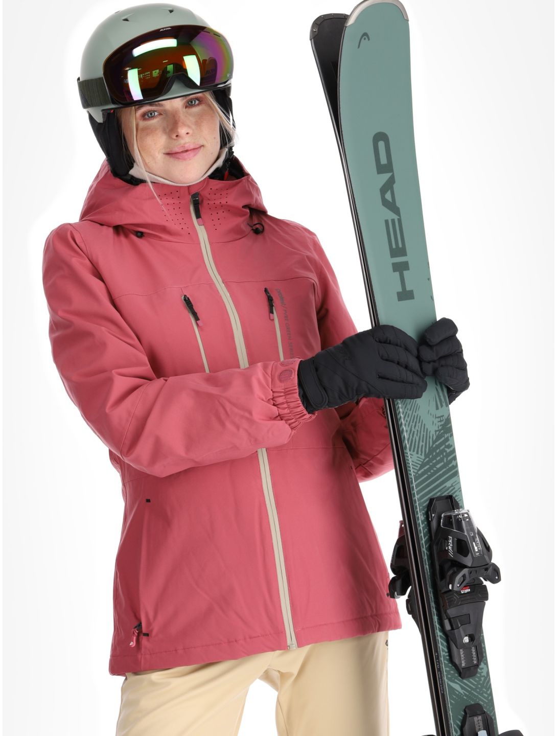 Protest, PRTBEVERLY ski jacket women Rose Dust pink 