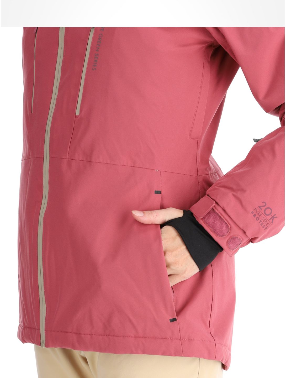 Protest, PRTBEVERLY ski jacket women Rose Dust pink 